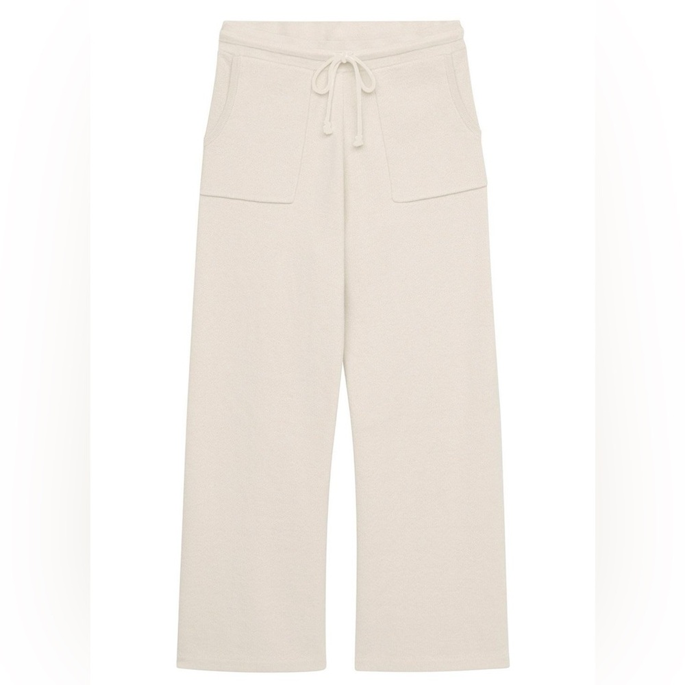 Naadam Cafe Cotton Cashmere Cropped Pant - Picture 2 of 6